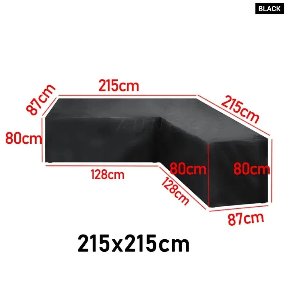 15 Sizes Corner Outdoor Sofa Cover Garden Rattan Corner Furniture Cover v Shape l Shapewaterproof Sofa Protect Set Dust Covers
