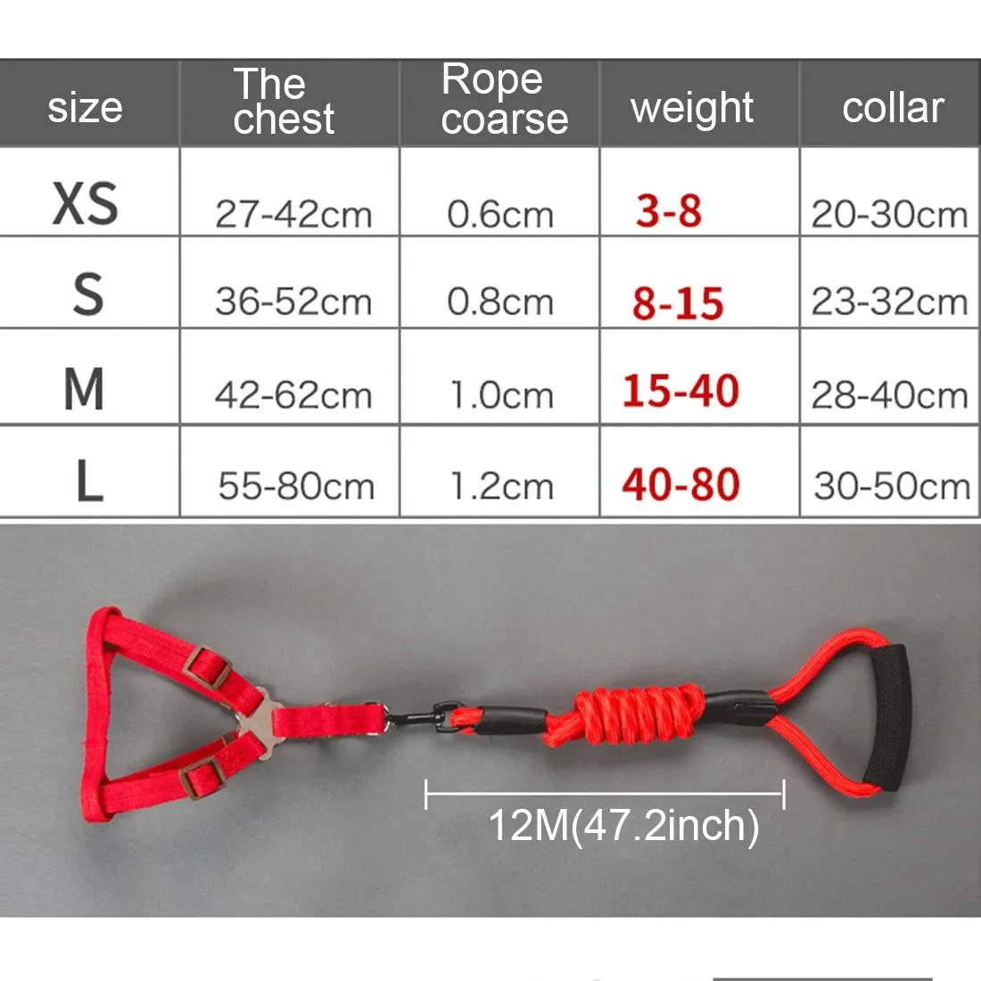 3 Piece Pet Collar Harness & Leash Set S 8Kg Max