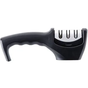 3 Stages Type Quick Sharpening Tool Knife Sharpener Handheld Multi Function with Non Slip Base Kitchen Knives