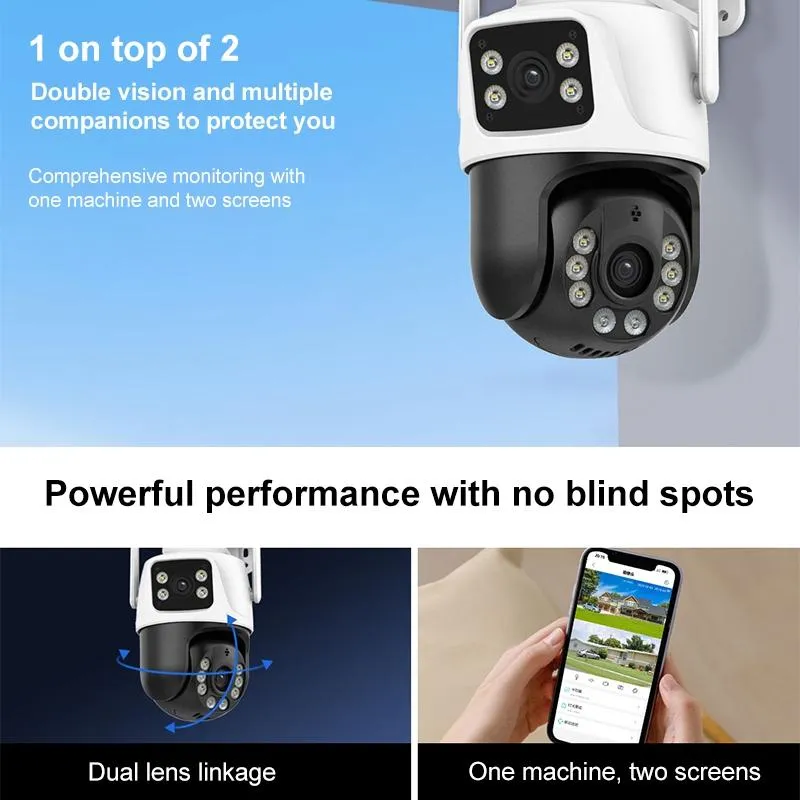 6Mp Dual Camera With Wifi Two-Way Voice Intercom & Night Vision