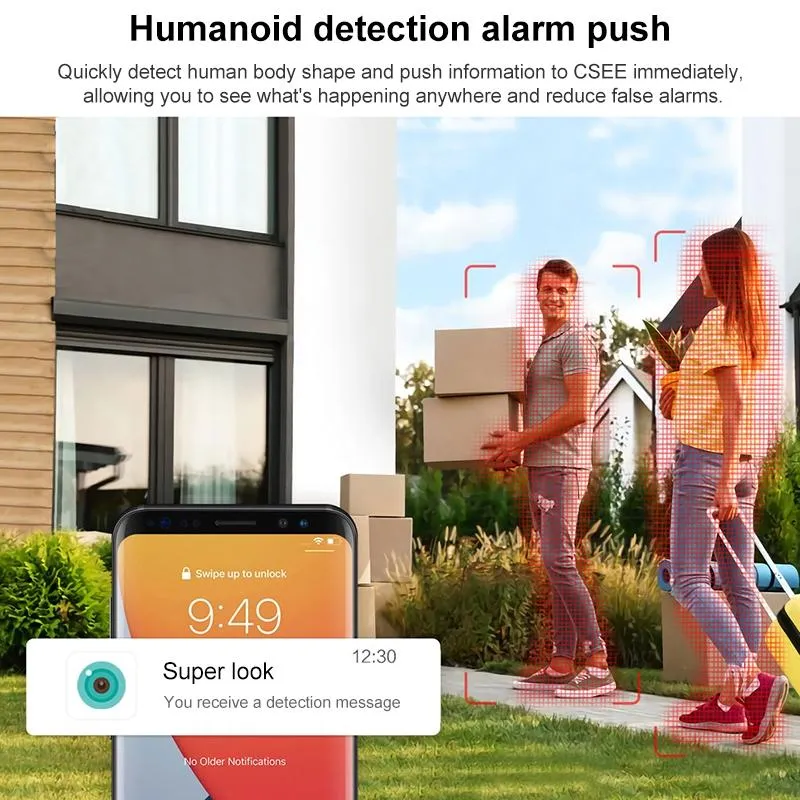 6Mp Dual Camera With Wifi Two-Way Voice Intercom & Night Vision