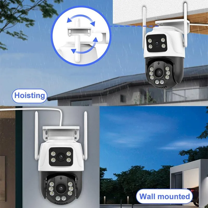 6Mp Dual Camera With Wifi Two-Way Voice Intercom & Night Vision