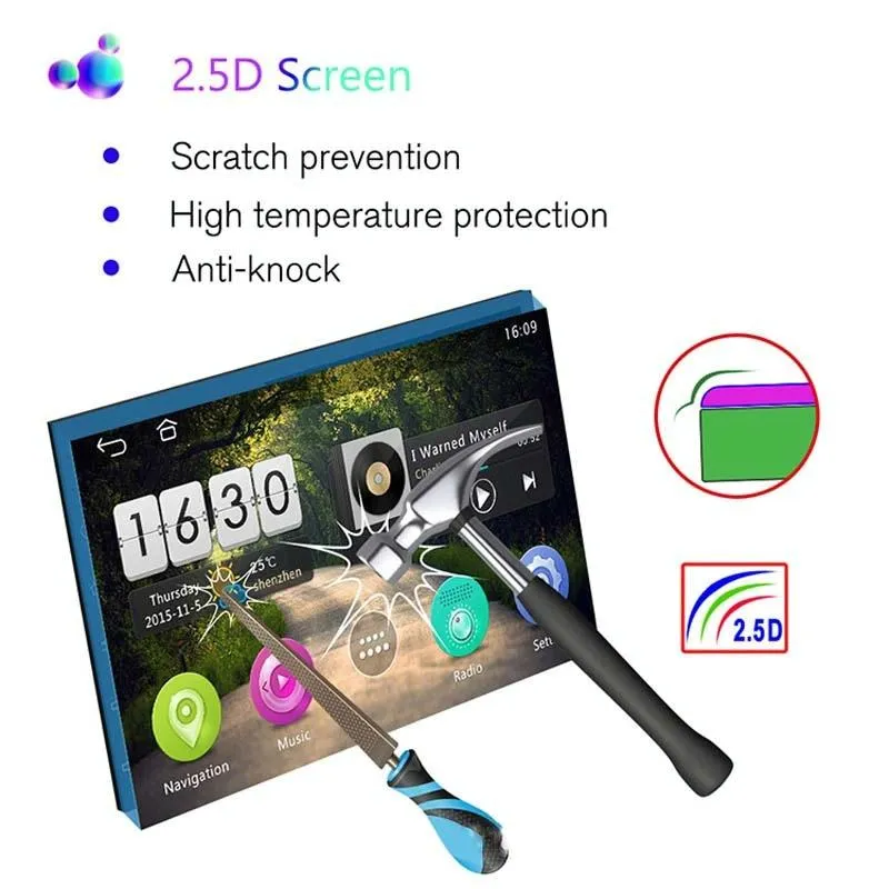 7 Inch Android Navigation Wifi Car Mp5 Player 1   32G Gps Bluetooth 2.5D Screen Standard   8 Lights Camera