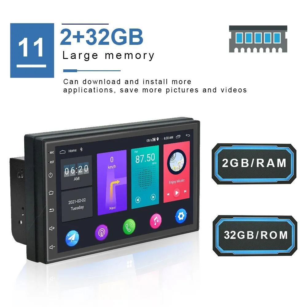 7 Inch Android Wifi Car Navigation Reversing Video Player - 2   32G