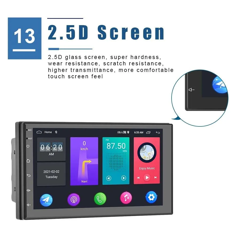 7 Inch Android Wifi Car Navigation Reversing Video Player - 2   32G