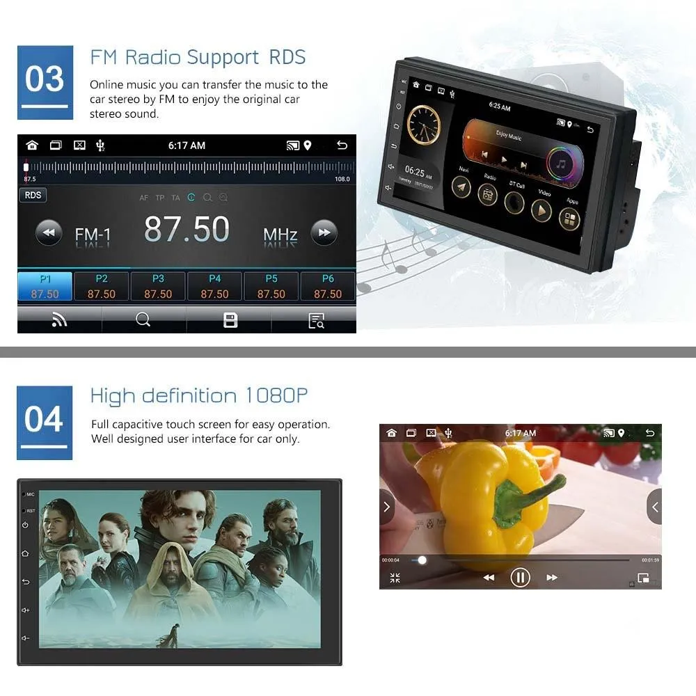 7 Inch Android Wifi Car Navigation Reversing Video Player - 2   32G