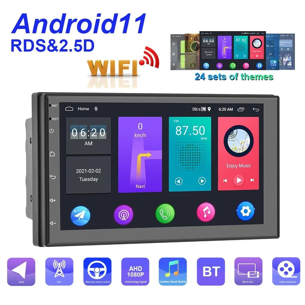 7 Inch Android Wifi Car Navigation Reversing Video Player - 2   32G