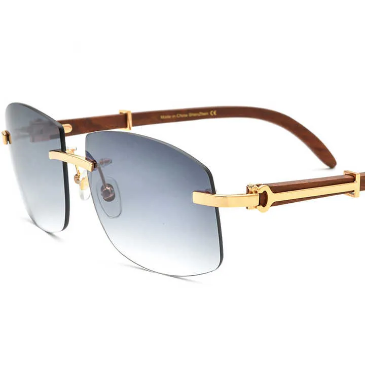 &nbsp;Wood Metal Sunglasses Handmade-نظارة شمسية