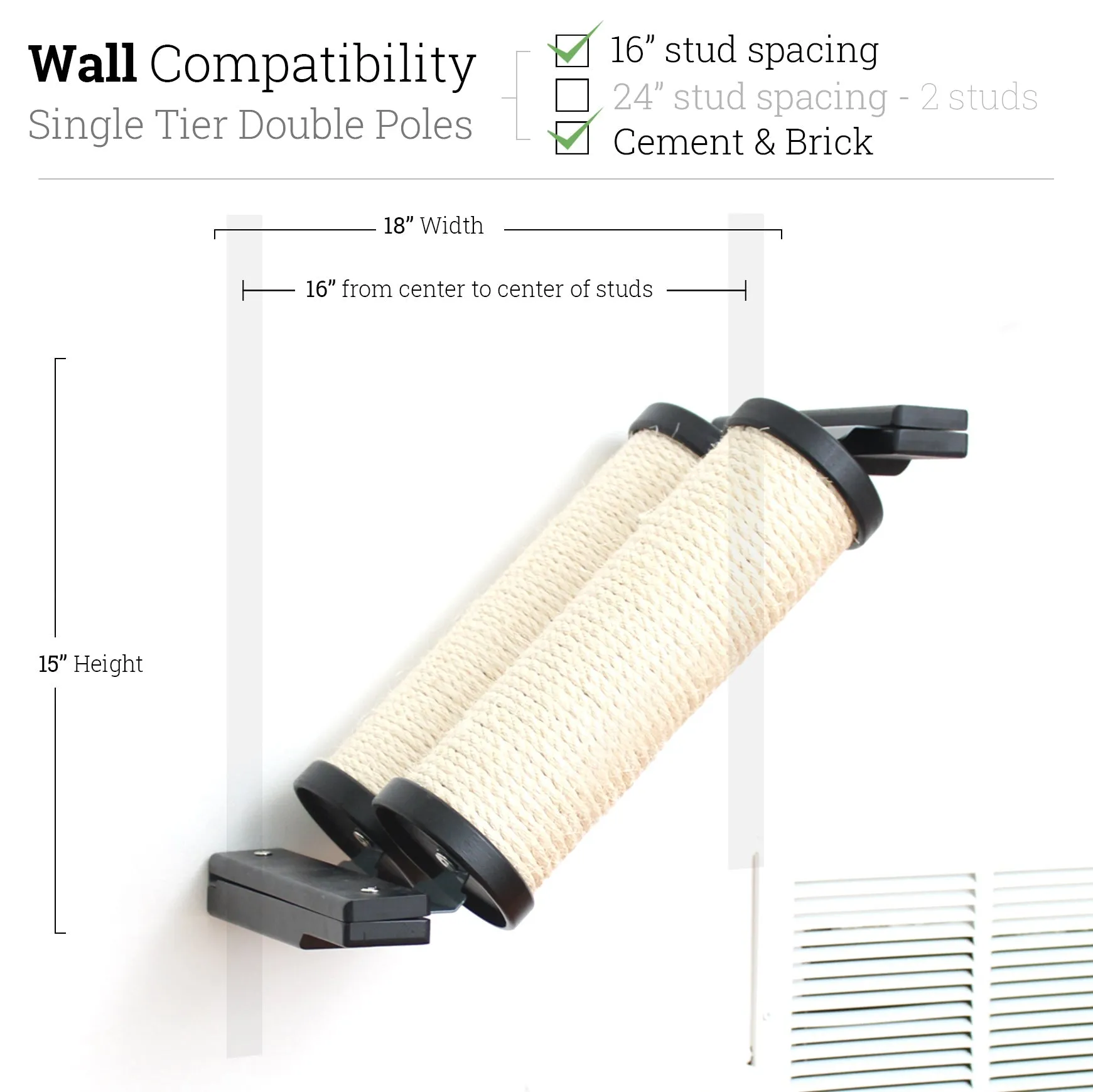 Angled Cat Scratcher Ramp (Cat Wall Scratchers)
