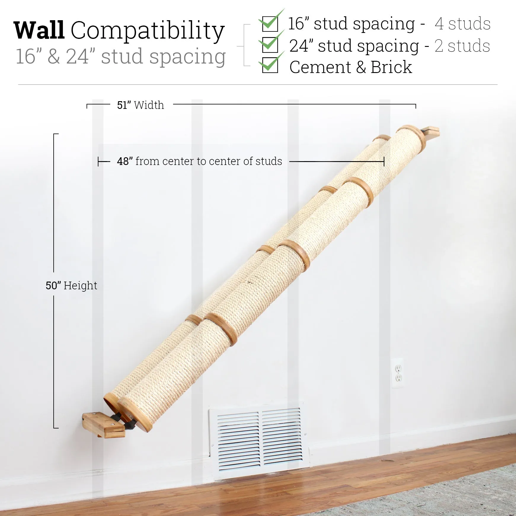 Angled Cat Scratcher Ramp (Cat Wall Scratchers)