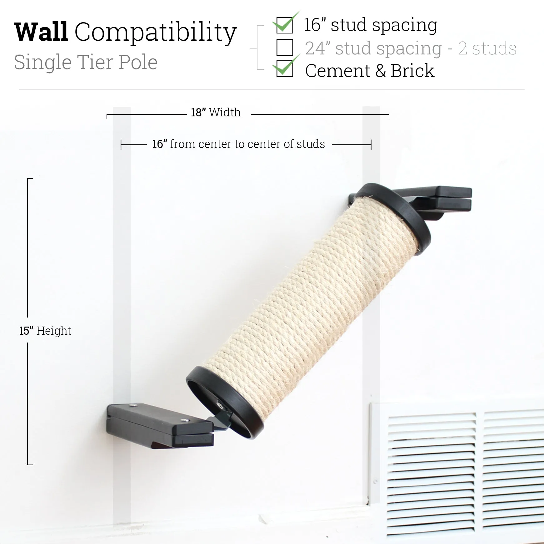 Angled Cat Scratcher Ramp (Cat Wall Scratchers)