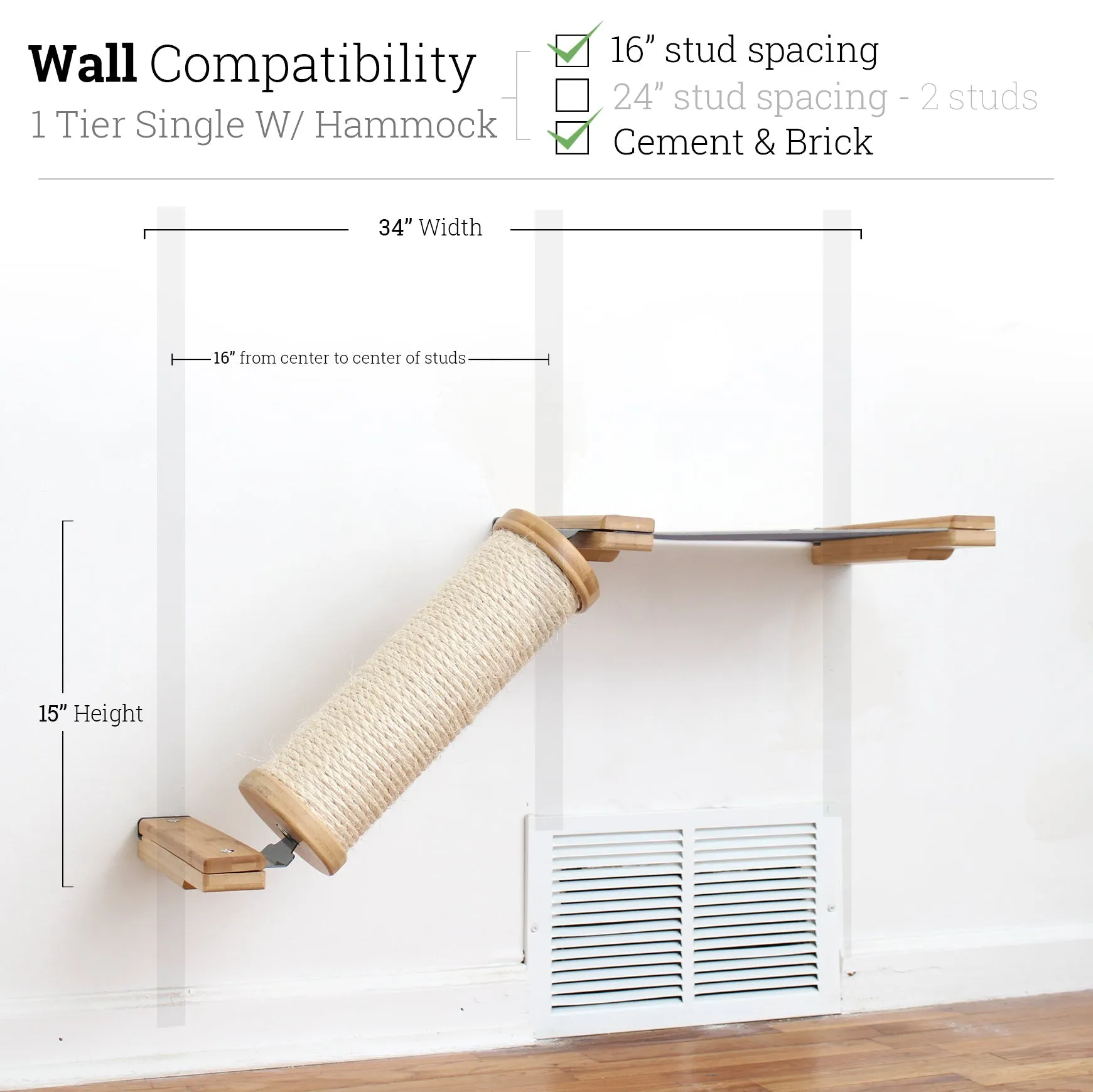 Angled Cat Scratcher Ramp (Cat Wall Scratchers)