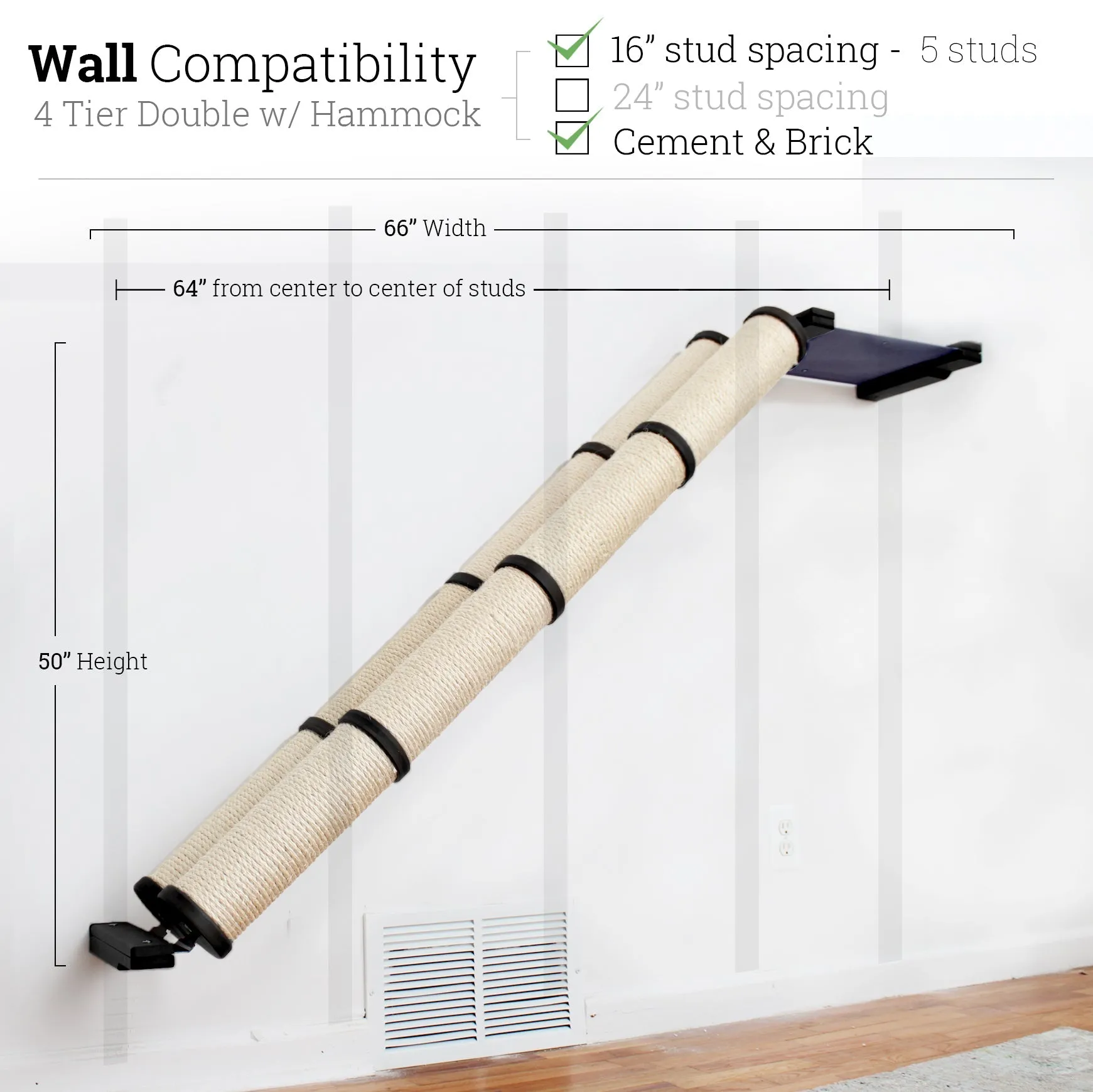 Angled Cat Scratcher Ramp (Cat Wall Scratchers)