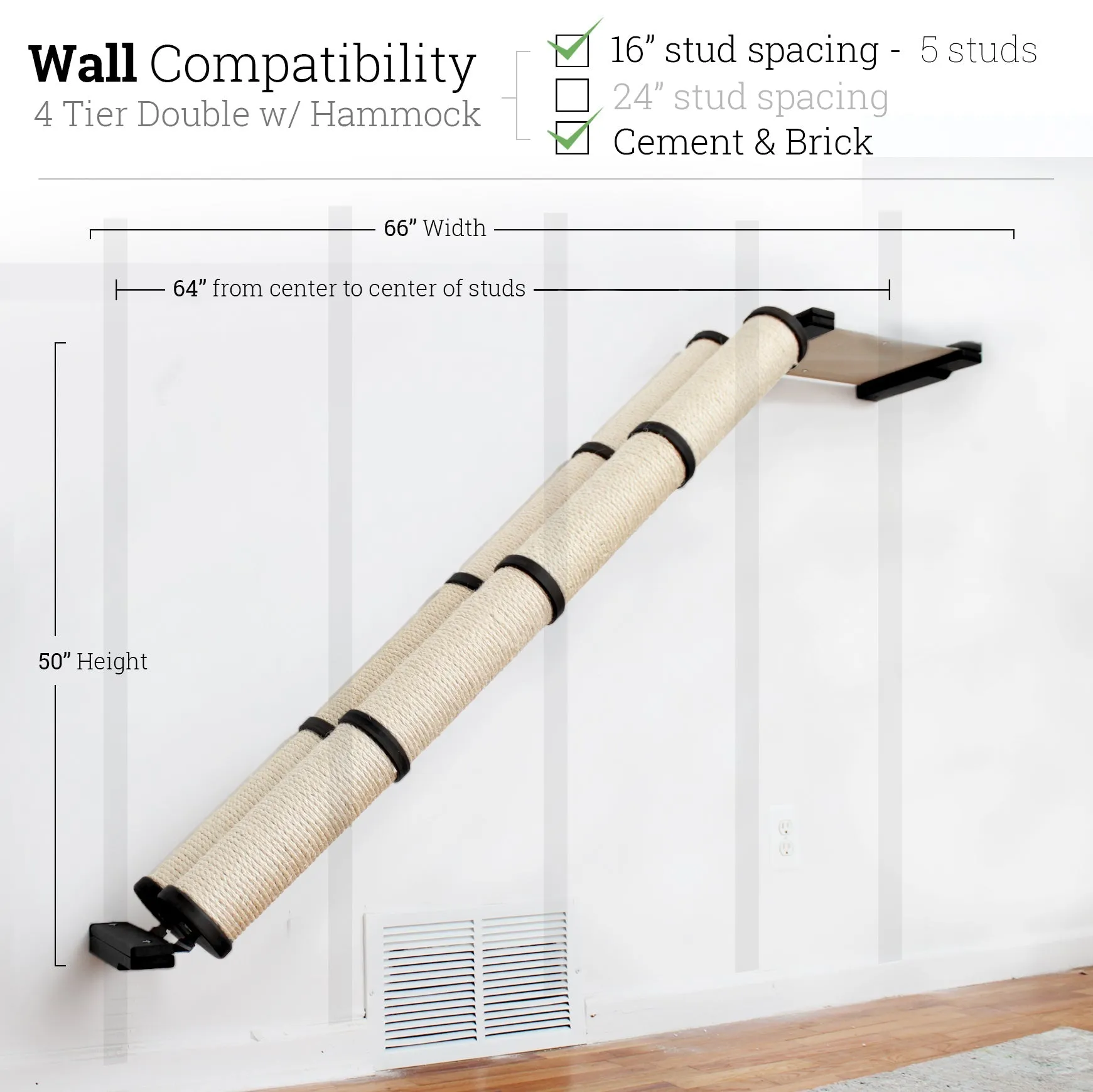 Angled Cat Scratcher Ramp (Cat Wall Scratchers)
