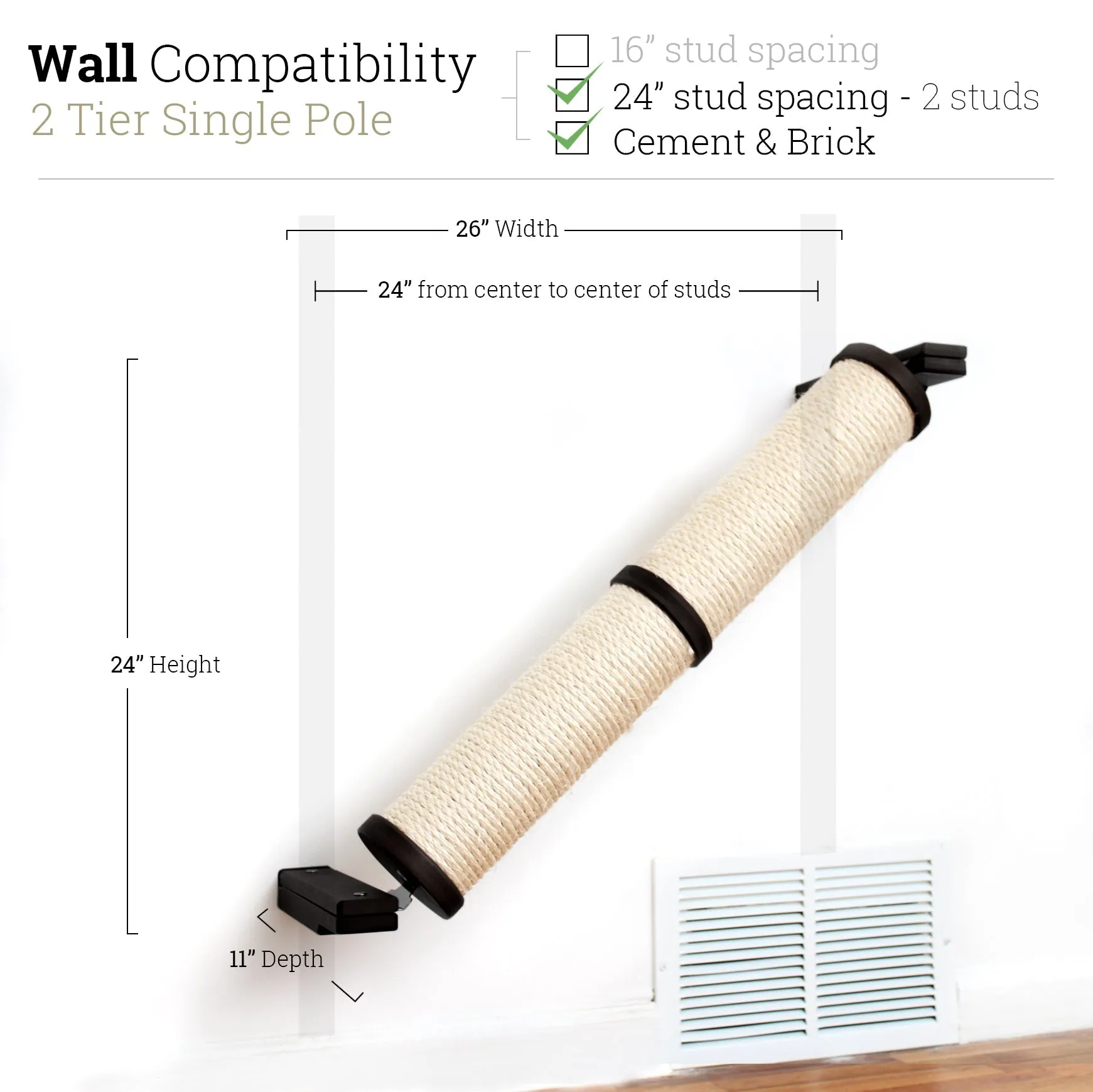 Angled Cat Scratcher Ramp (Cat Wall Scratchers)
