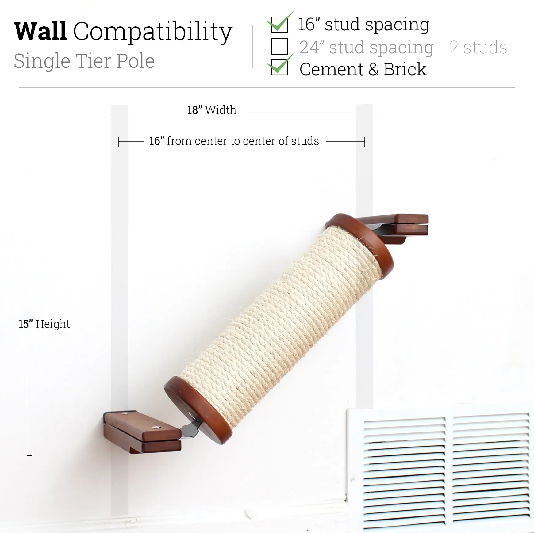 Angled Cat Scratcher Ramp (Cat Wall Scratchers)