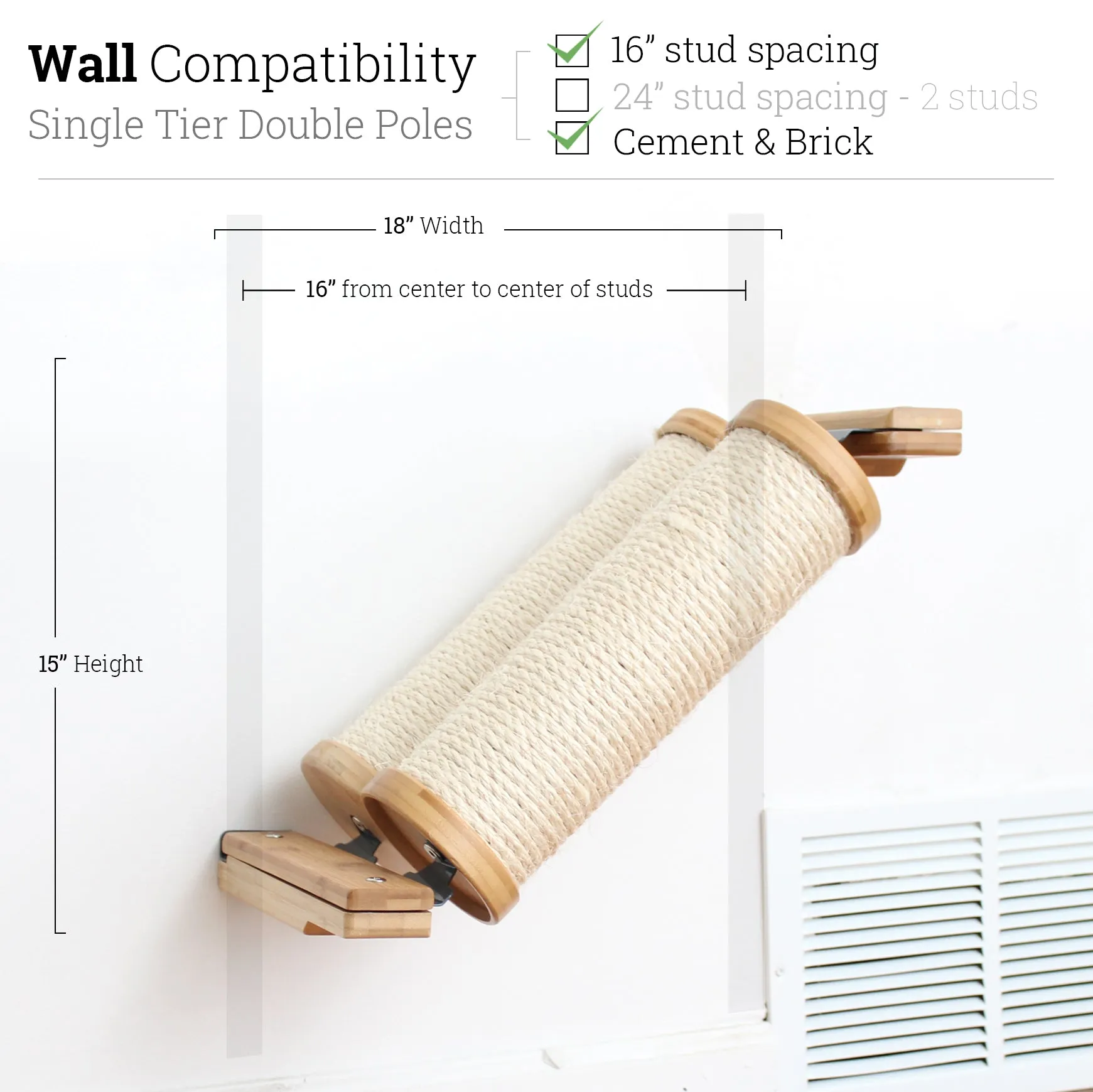 Angled Cat Scratcher Ramp (Cat Wall Scratchers)