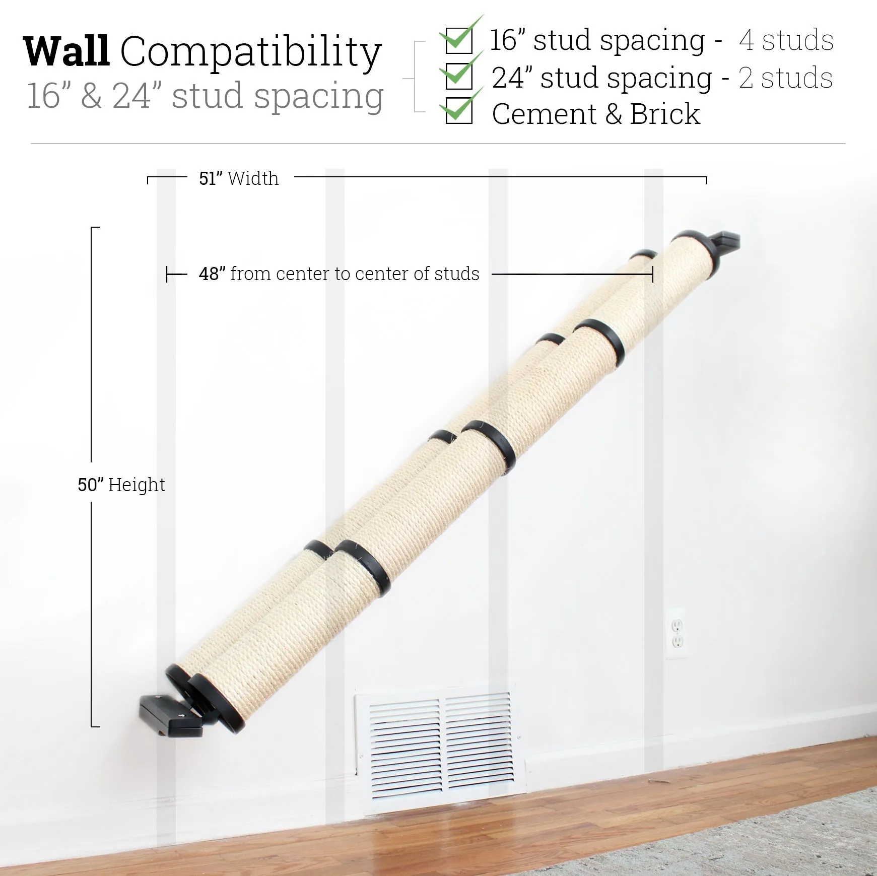 Angled Cat Scratcher Ramp (Cat Wall Scratchers)