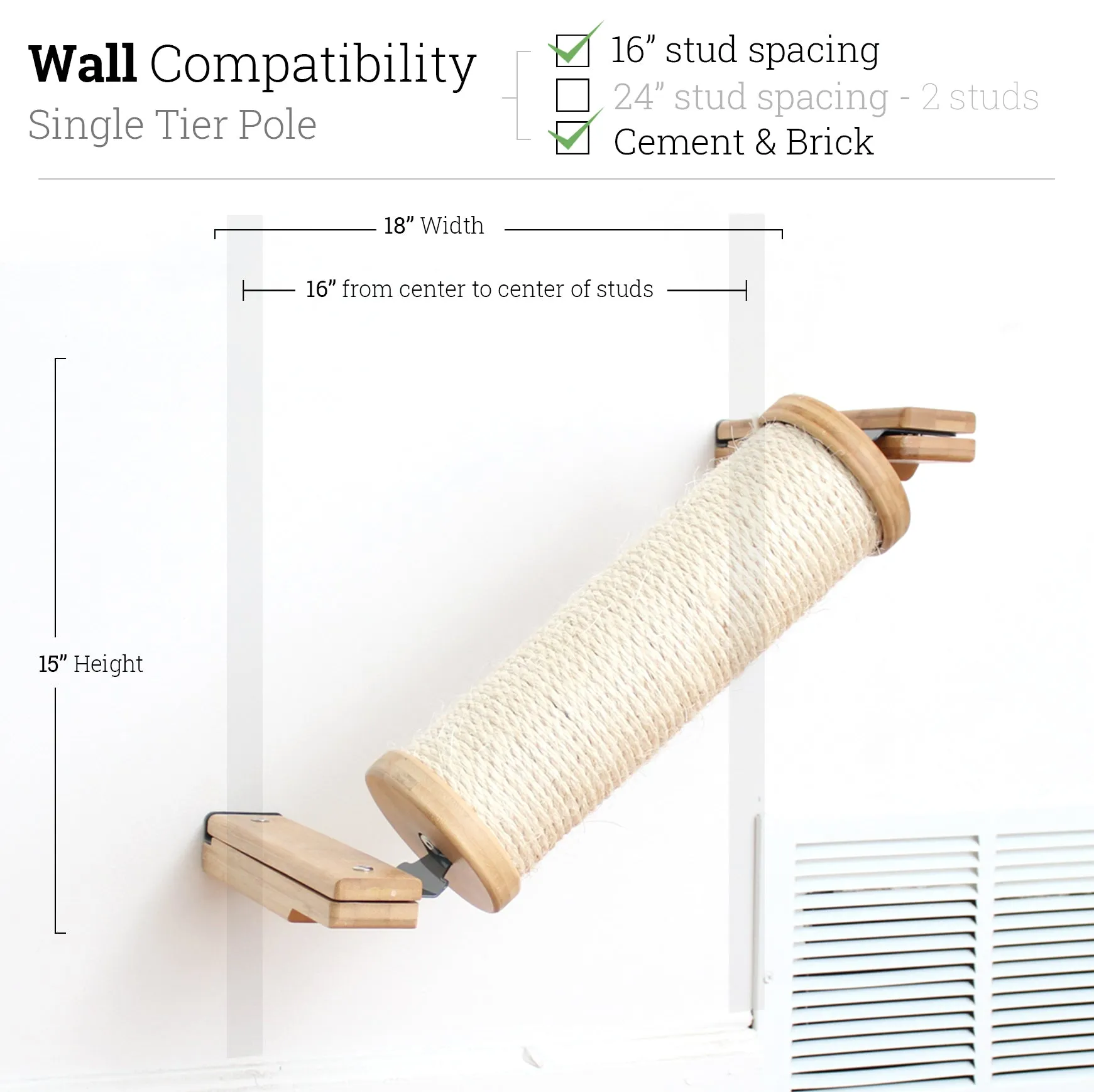 Angled Cat Scratcher Ramp (Cat Wall Scratchers)