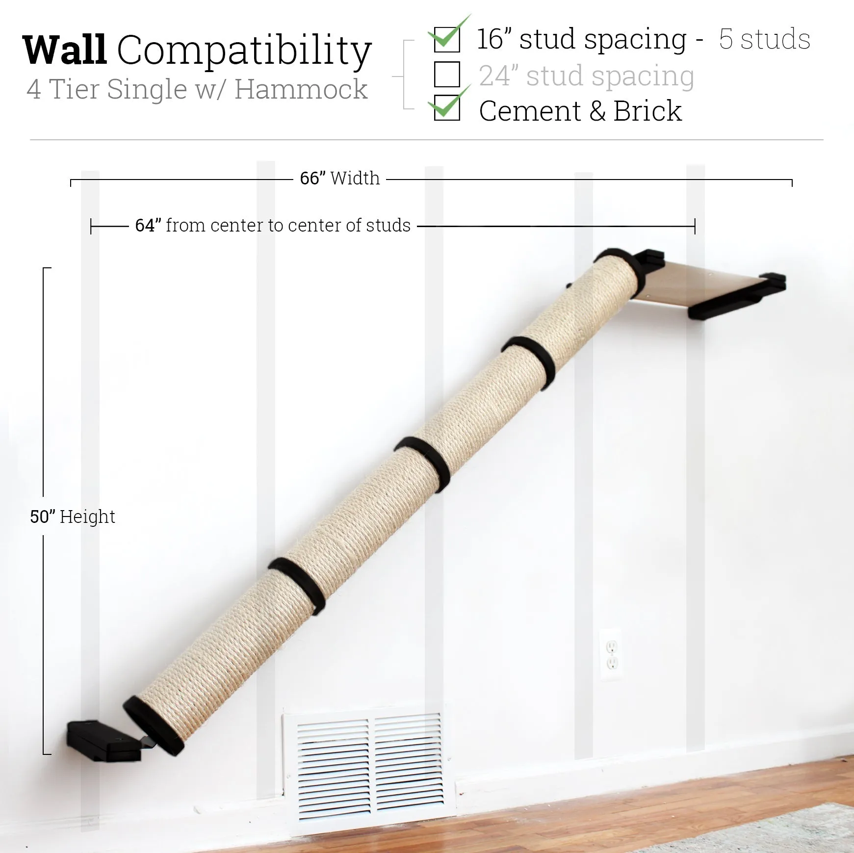 Angled Cat Scratcher Ramp (Cat Wall Scratchers)