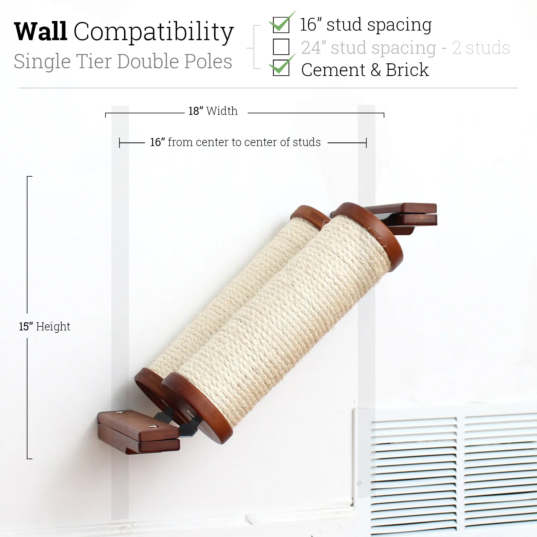 Angled Cat Scratcher Ramp (Cat Wall Scratchers)
