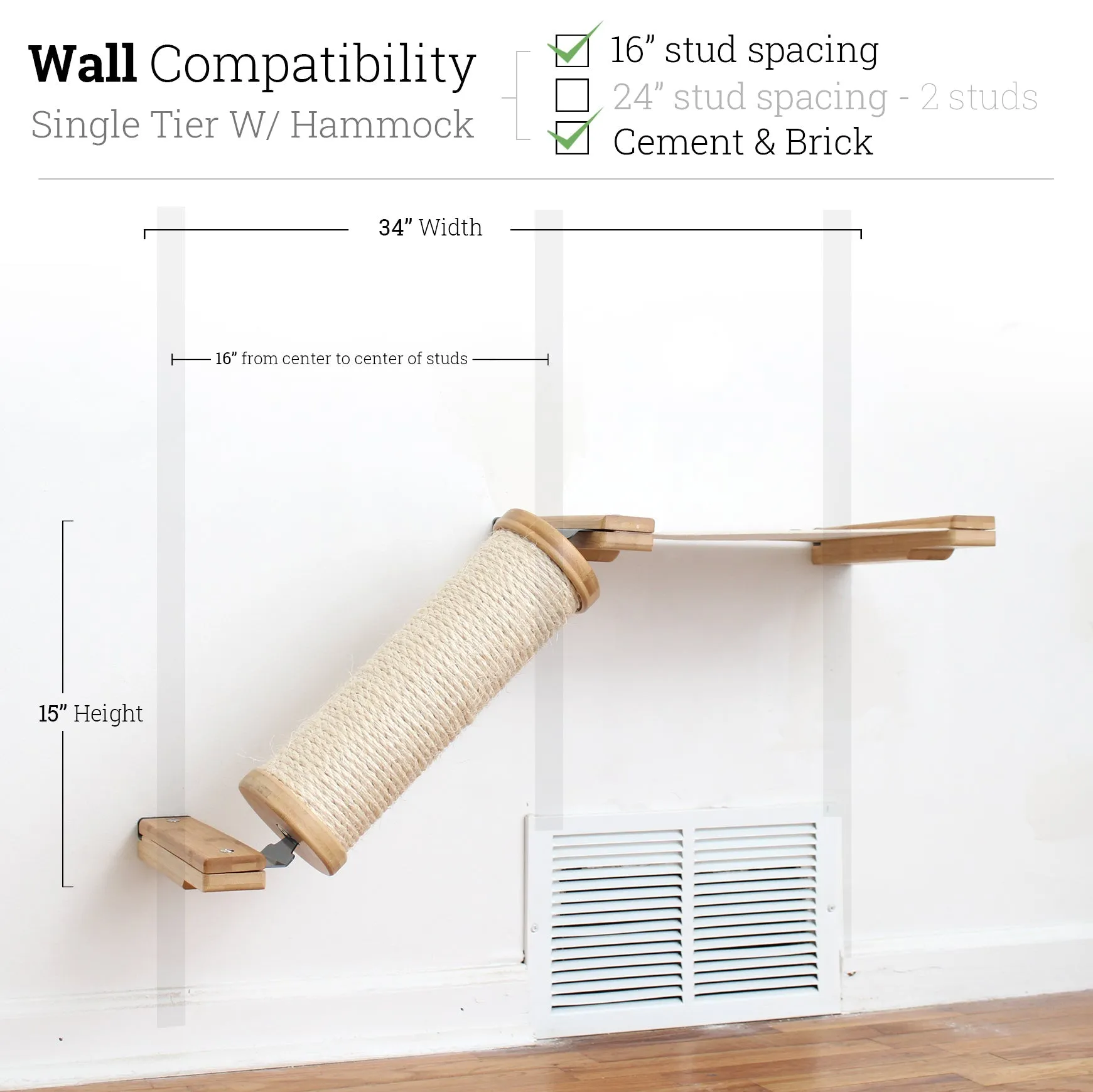 Angled Cat Scratcher Ramp (Cat Wall Scratchers)