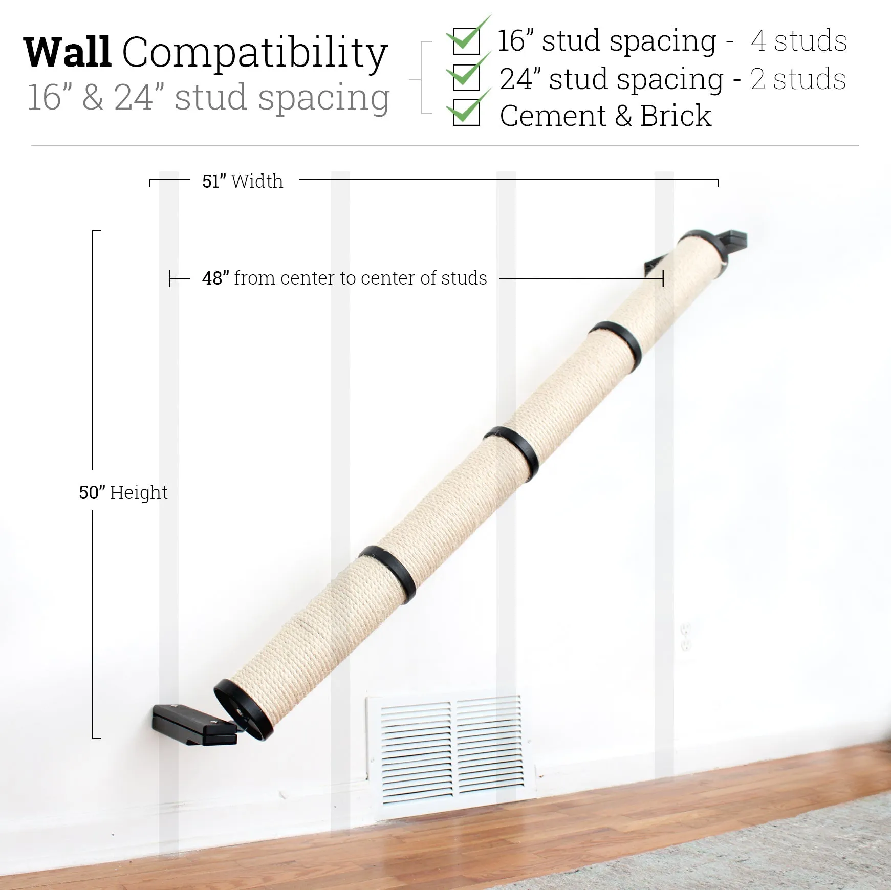 Angled Cat Scratcher Ramp (Cat Wall Scratchers)
