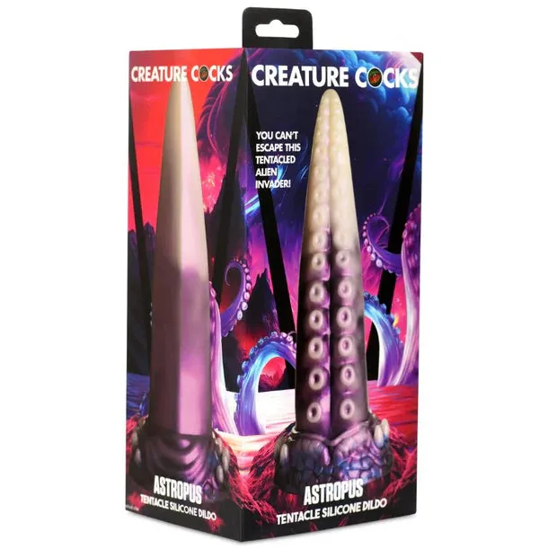 Astropus Tentacle Silicone Dildo In Multi - Creature Cocks