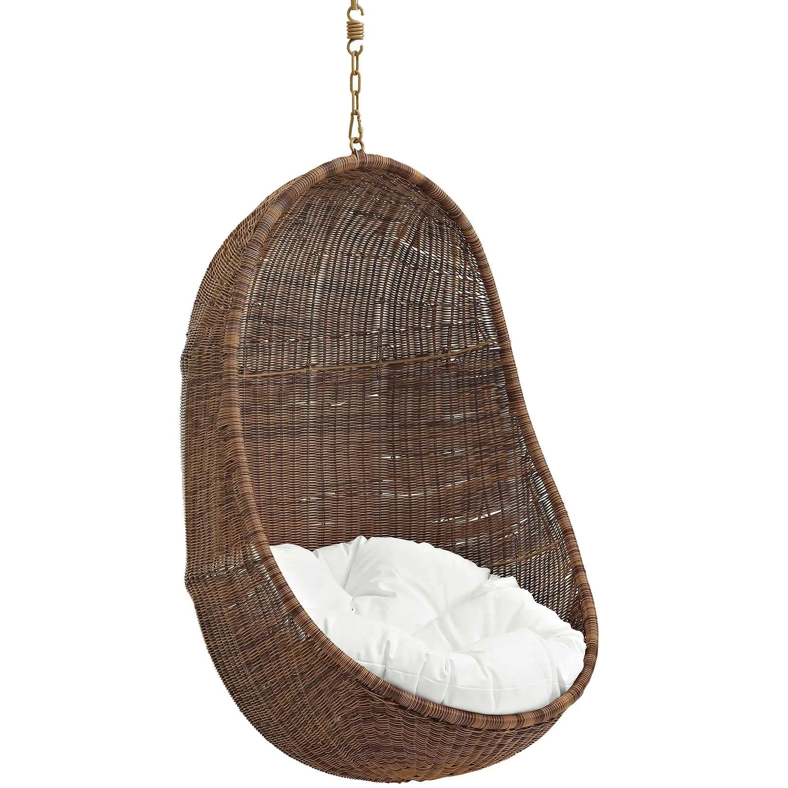 Bean Outdoor Patio Wood Swing Chair With Stand By Modway - EEI-2277