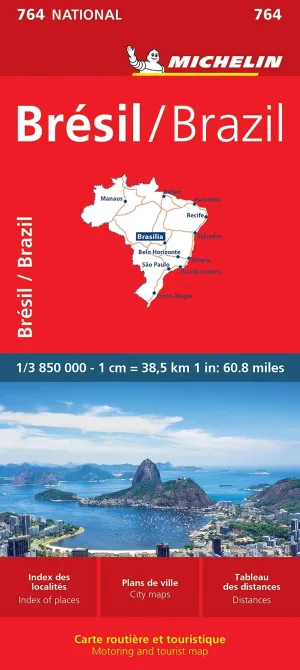 Brazil Road Map 764 by Michelin (2023)