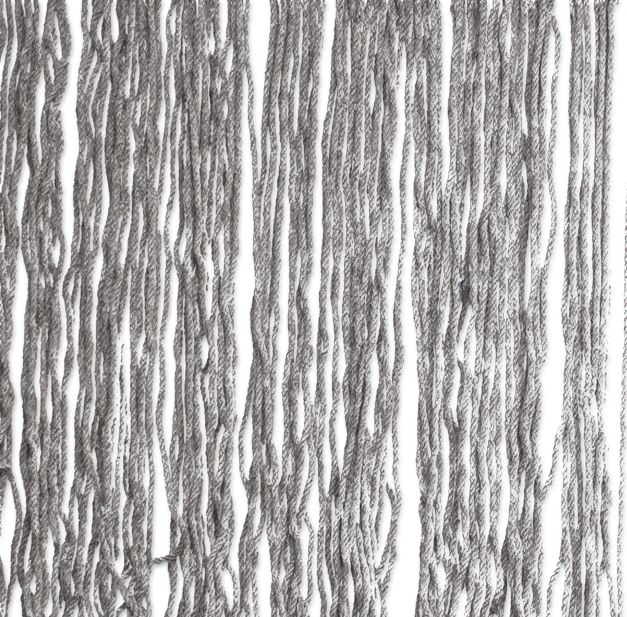 Cascade in Grey Grey Rope Hammock with Fringe (Double)