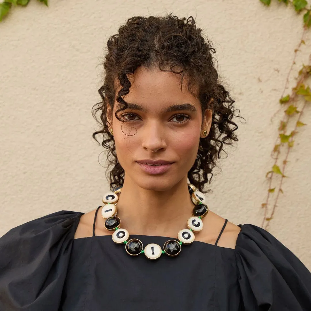 Ciao Collar (Vintage Gold   Black)