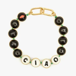 Ciao Collar (Vintage Gold   Black)