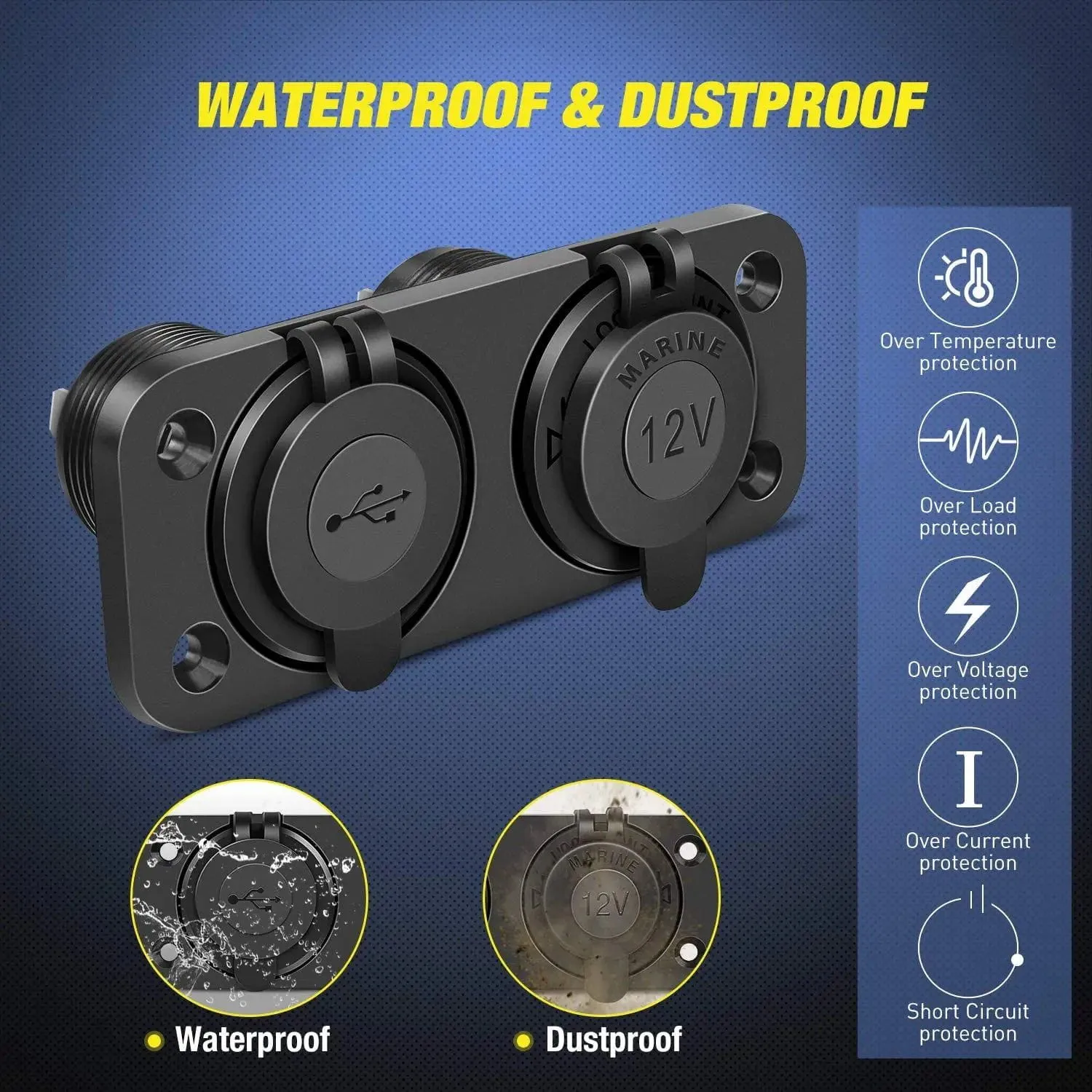 Dual QC 3.0 USB Charger | Cigarette Lighter Socket
