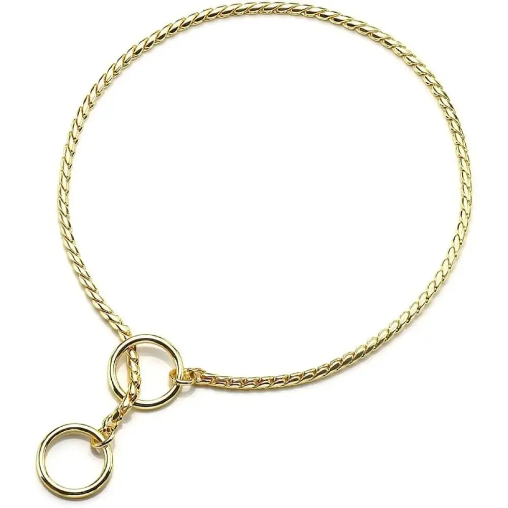 Durable Rustproof Metal Chain Pet Collar for Small Medium Large Dogs