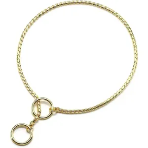 Durable Rustproof Metal Chain Pet Collar for Small Medium Large Dogs