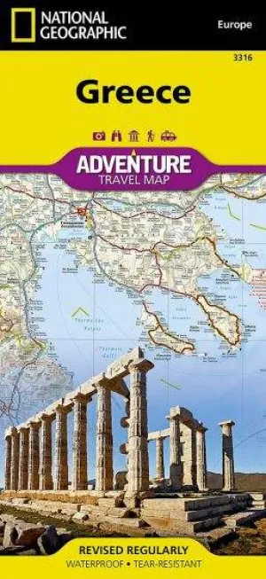 Greece Adventure Travel Road Map (1st Edition) by National Geographic (2012)