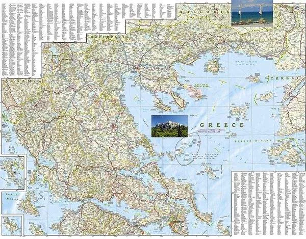 Greece Adventure Travel Road Map (1st Edition) by National Geographic (2012)