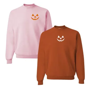 Jack-O-Lantern Face Pumpkin Crewneck Sweatshirt