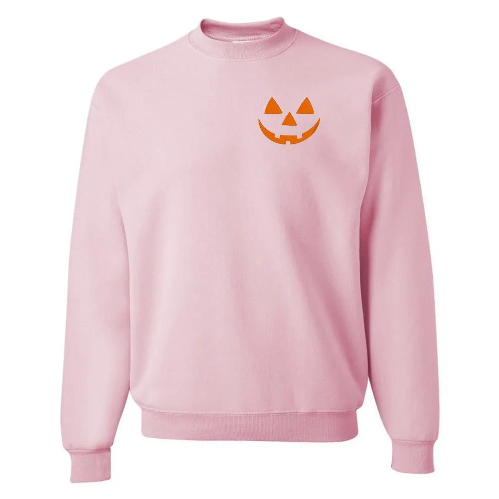 Jack-O-Lantern Face Pumpkin Crewneck Sweatshirt