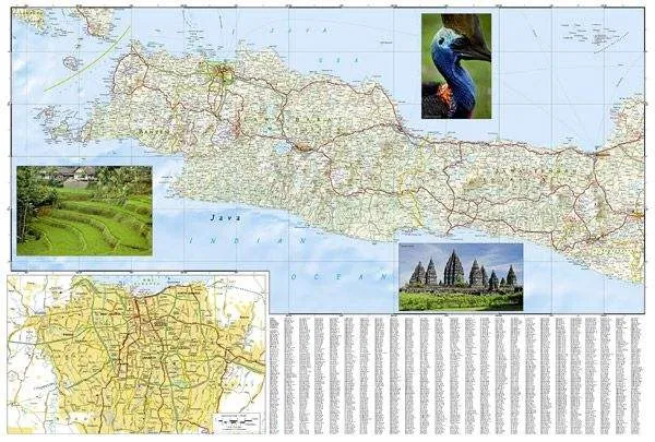 Java Adventure Road Map by National Geographic (2012)