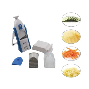 Multi-Function Time Saving Vegetable Slicer Cutter   Julienne 5-in-1 Food Vegetable Potato Chopper, Garlic Grinder
