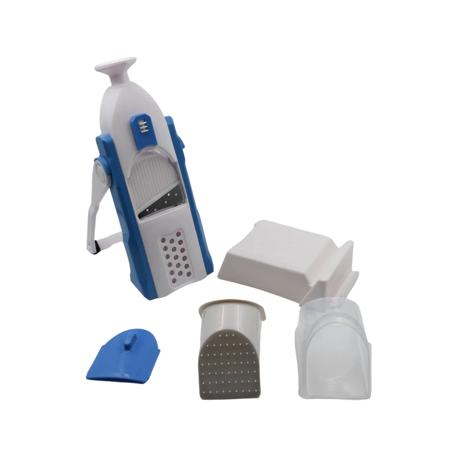 Multi-Function Time Saving Vegetable Slicer Cutter   Julienne 5-in-1 Food Vegetable Potato Chopper, Garlic Grinder