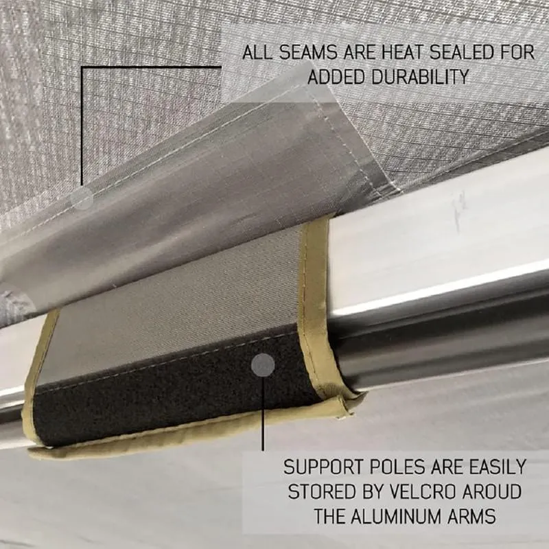 Overland Vehicle Systems Nomadic Awning 270 For Mid High Roofline Vans - 19519908