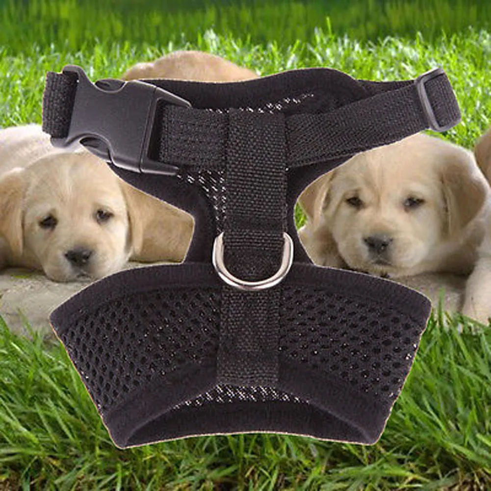 Pet Clothing Adjustable Pet Control Harness Collar Dog Safety Strap Mesh Breathable Vest For Dog Puppy Cat Pet Accessories