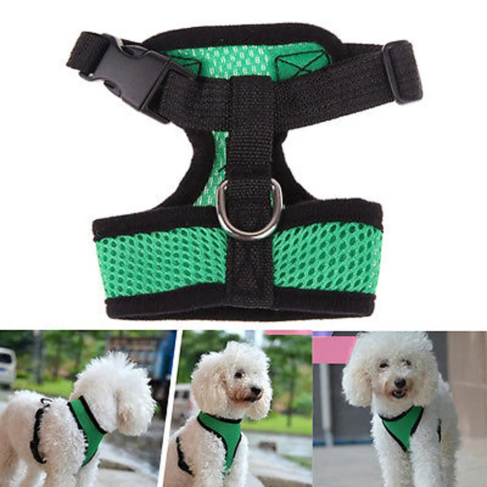 Pet Clothing Adjustable Pet Control Harness Collar Dog Safety Strap Mesh Breathable Vest For Dog Puppy Cat Pet Accessories