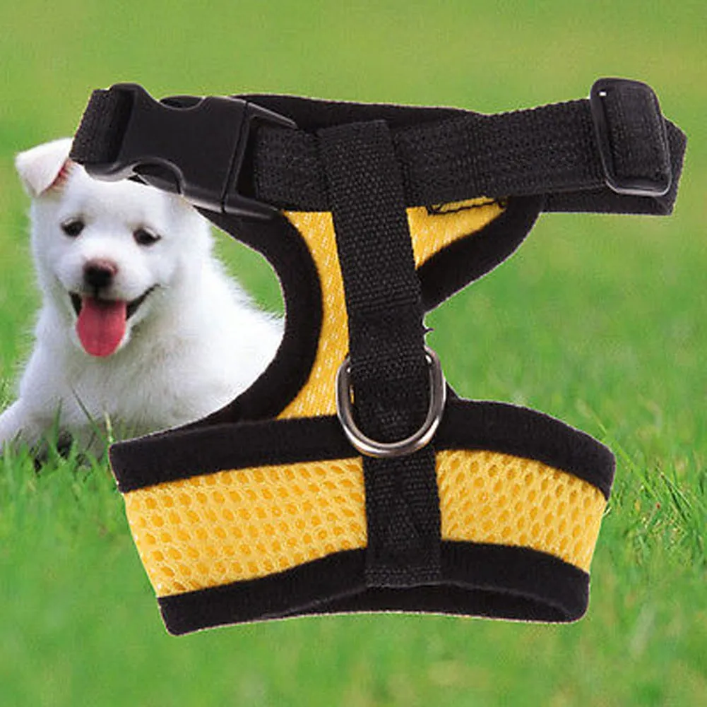 Pet Clothing Adjustable Pet Control Harness Collar Dog Safety Strap Mesh Breathable Vest For Dog Puppy Cat Pet Accessories