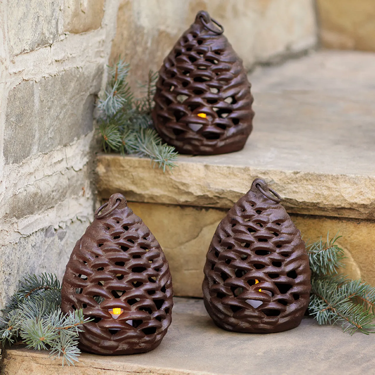Pinecone Tealight Lantern