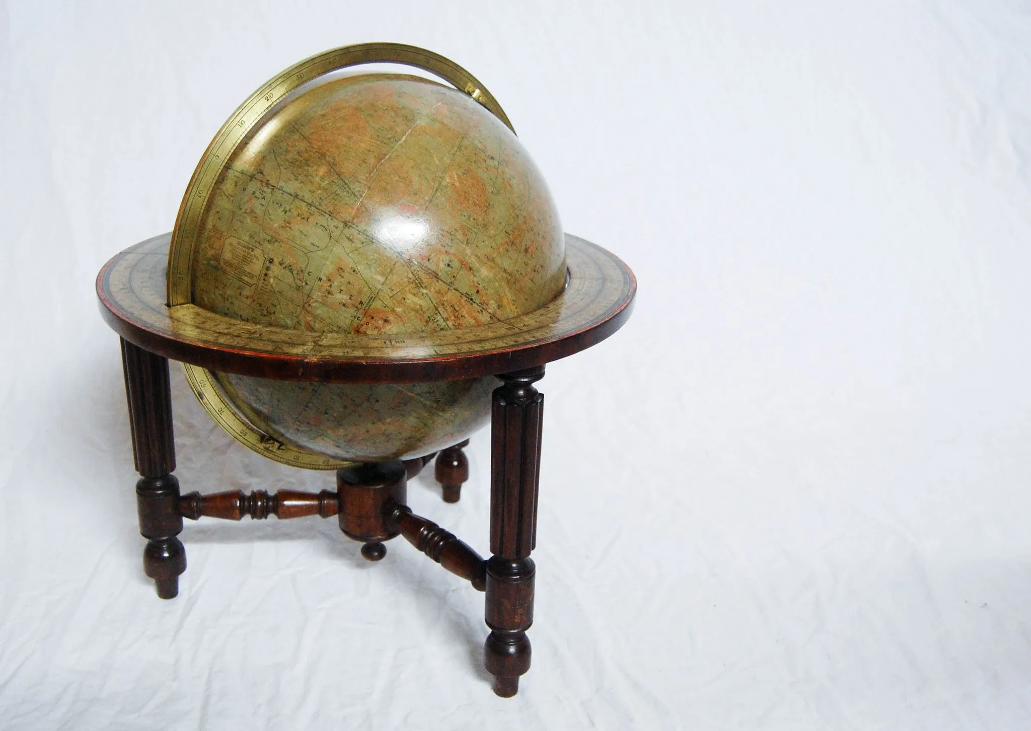 Rare Twelve Inch Tabletop Celestial Globe on Stand by Thomas Malby & Co