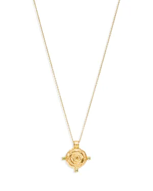 Shield Necklace Gold